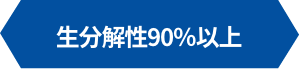 生分解性90%以上